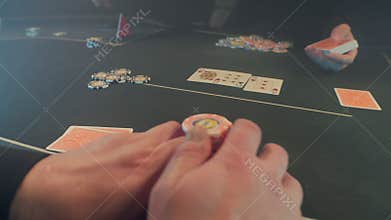 Game poker casino place chips cards table life Vegas roulette jack play money