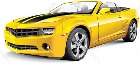 American muscle car convertible