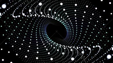 Fantastic animation particle object and lights, loop HD 1080p