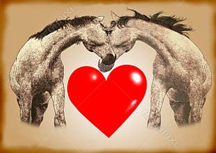 Horses love