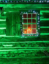 Log Cabin Window