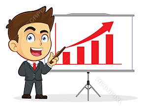 Businessman Doing a Presentation