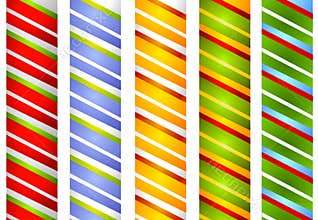 Candy Cane Stripe Borders 2