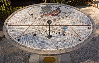 Mosaic Sundial in Aiello del Friuli