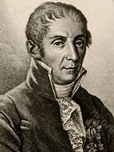 portrait of the physicist and chemist Alessandro Volta (1745-1827)