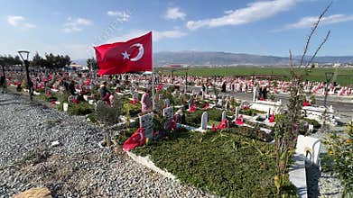 Earthquake Cemetary in Hatay City