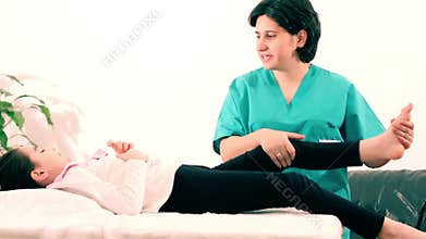 Physiotherapy for children to legs