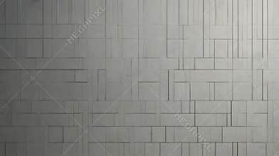 Abstract White Geometric Tiles, 3D Wall Texture