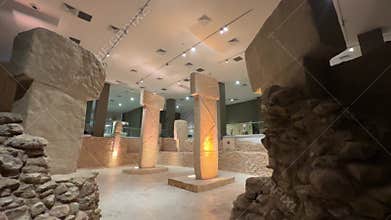 Reproduction of Gobekli Tepe in Sanliurfa Archaeology and Mosaic Museum