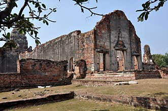 Lopburi, Thailand: Ruins of 13th Century Ubosot