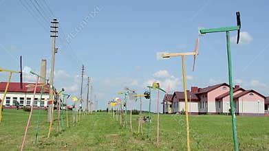 Handmade pinwheel set