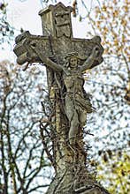 Very old statue of Jesus Christ