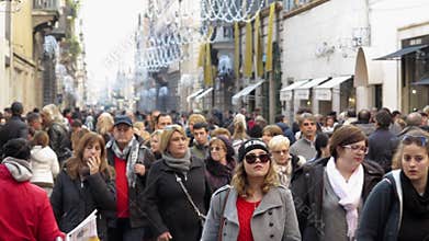 People walking on street, Rome