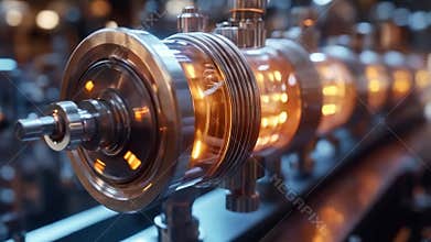 Quantum circuit showcasing superposition and entanglement principles in action. Generative AI