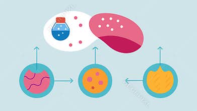 Nutrient Delivery An image of exosomes acting as delivery vehicles carrying nutrients with tiny packages labeled