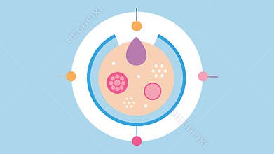 Rejuvenation Cycle A circular diagram showing the rejuvenation cycle of skin with exosomes featuring phases like