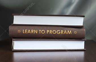 Learn to program. Book concept.