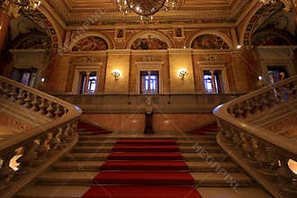 Hungarian State Opera (Magyar Allami Operahaz), a venue with ceiling frescoes