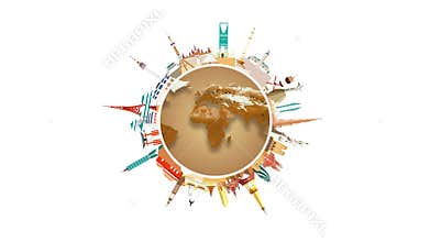 Travel world heritage and world famous buildings.