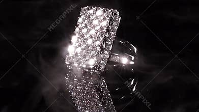 HD shooting\'Diamond jewelry display