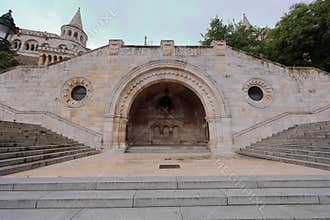 Fisherman\'s Bastion (Halaszbastya), fortress with 7 turreted lookout towers