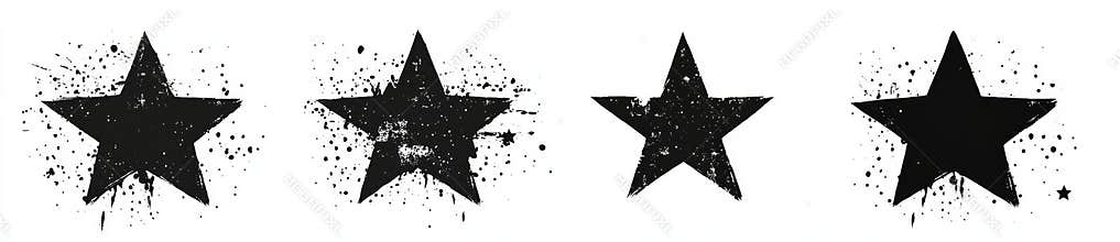 A luminous star symbol set against a light background presents a sparkling and clean appearance, featuring an outlined