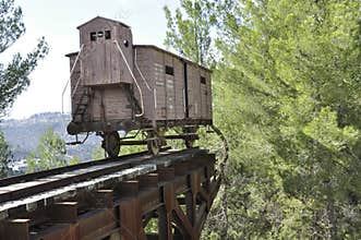 Holocaust train at Yad Vashem in Jerusalem