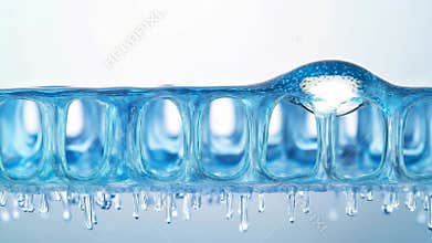close up cell membrane moisture absorb