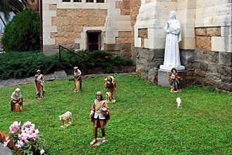 Sculptural group Saint Bernadette