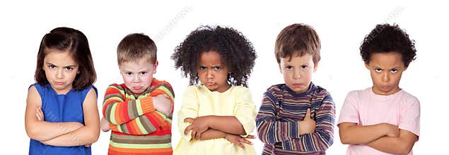 Five angry children