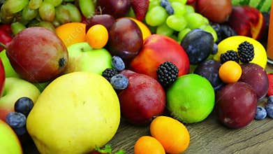 Fresh Juice and a Bunch of Fruit