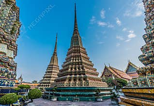 Temple exterior Wat Pho temple bangkok Thailand