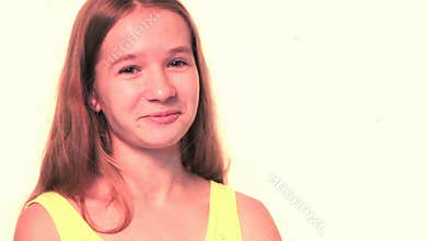 Close-up girl posing