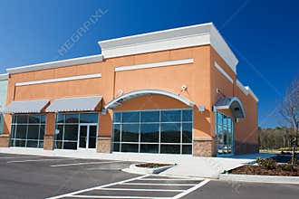 Corner retail store