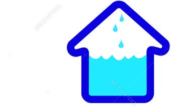 Flooding House Home Icon