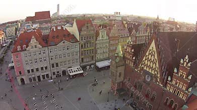 Aerial View of Architectural Houses in the City