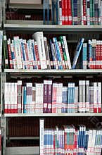 Books in bookshelf