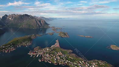 Panorama Lofoten archipelago islands