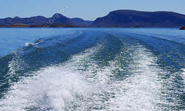 Boat wash on Lake