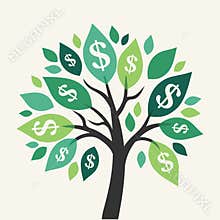 Vector money tree