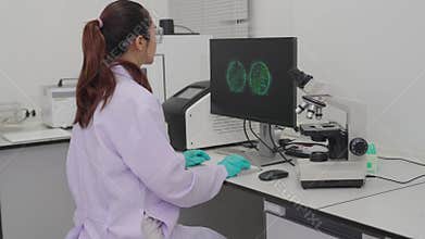 Laboratory quality control testing by food scientists and microbiologists involves analyzing vegetable samples