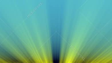 4K Cyan and Yellow Volumetric Light Rays Motion Background