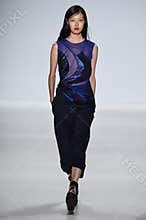 NEW YORK, NY - SEPTEMBER 04: A model walks the runway at Richard Chai Love Spring 2015 fashion show