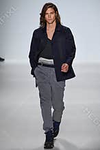 NEW YORK, NY - SEPTEMBER 04: A model walks the runway at Richard Chai Love Spring 2015 fashion show