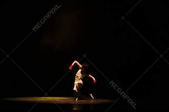 Minimal Stage Performance Featuring Contemporary Solo Dance