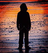 Lost and alone child