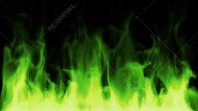 Toxic green fire