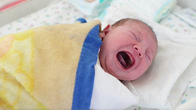 Newborn baby crying