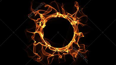Fire Ring loop animation HD720