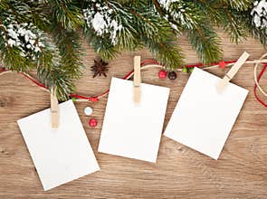 Blank christmas photo frames